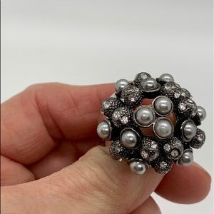 Lia Sophia statement silver ring